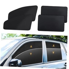 Car Window Shades, 4 Pack Magnetic Car Curtains for Windows Baby 100 UV Black