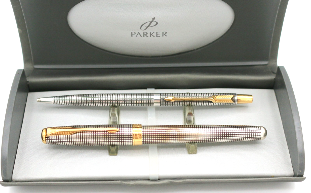Silver Ballpoint Parker Sonnet Sterling Silver 75 Cisele Parker Sonnet Sterling Silver Parker 75 Ballpoint Pen USA, Sterling  Silver Cisele, Cap