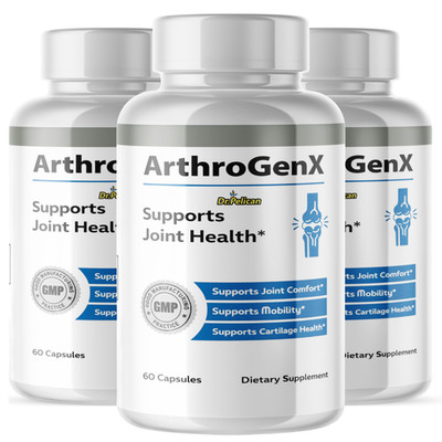 ArthroGenX- Joint Health Support- 3 Bottles- 180 Capsules