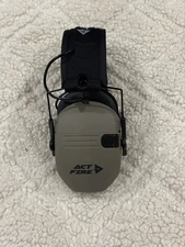 Act Fire Shooting Hearing Protection Active Noise Reduction Ear Muffs Green