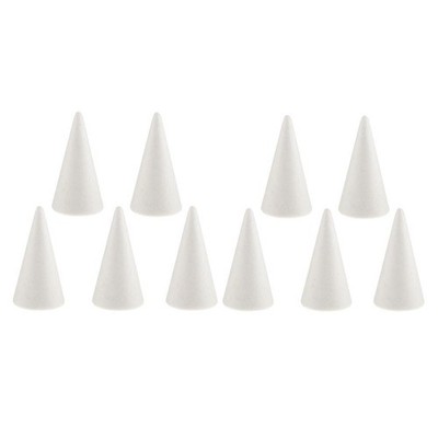 10 Stück 10 cm Kegelform Modellbau Styropor Ornamente Zum Selbermachen