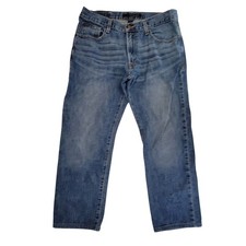 Calvin Klein Jeans Mens Straight Fit Blue Denim Jeans Size 34x30