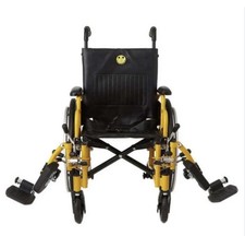 Medline Pediatric Wheelchair for Children Comfort Mobility 14 W 250lbs Wgt Cap