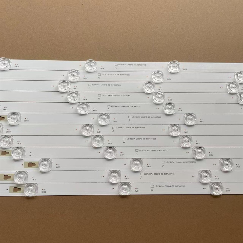 Strisce Retroilluminazione LED Per TV LED75D07A-ZC66AG - Compatibili Haier, Eko, ELEMENT, ONN - Foto 6