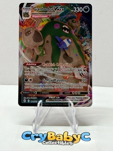 Pokemon Garbodor VMAX 101/203 Evolving Skies Sword & Shield ULTRA RARE