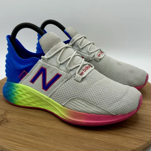 Scarpe sneakers New Balance Fresh Foam Roav V1 bambina taglia 4 suola arcobaleno
