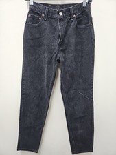 Vintage Levis 550 Black Relaxed Fit Tapered Leg Womens 6 MIS M High Rise