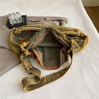 Vintage Distressed Denim Hobo Bag Women Rivet Studded Punk Shoulder Handbag — photo 8
