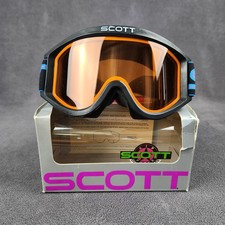 Vintage Scott T-35 Powder OTG Ski Snowboard Goggles Amber Lens USA Made Thermal