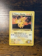 Lt. Surge's Pikachu 84/132 Gym Challenge Regular MP on eBay