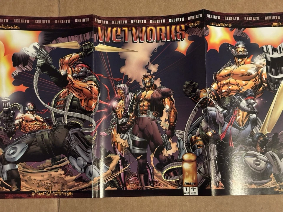 Image Comics Wetworks #1-4 Complete Set and Backlash #4 Featuring Wetworks 1992 - Image 3 of 4