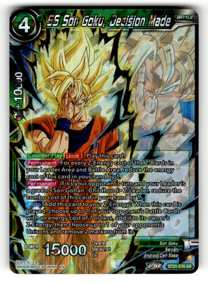 SS Son Goku, Decision Made BT21-076 Foil Super Rare Wild Resurgence