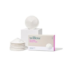 Willow Reusable Nursing Pads 10 Pack - Soft, Absorbent  Eco-Friendly Moms