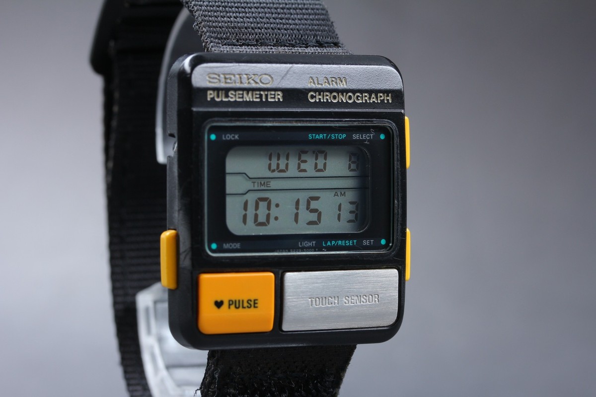セイコー　パルスメーター　クロノグラフ　S229-5001 Near MINT] Vintage SEIKO PULSE METER S229-5001 Digital Quartz