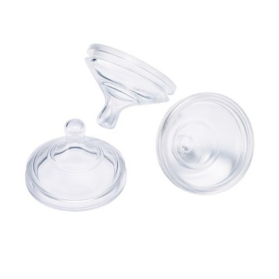 Boon Nursh Baby Bottle Nipples Stage 1 Slow Flow 3 Count Silicone Set