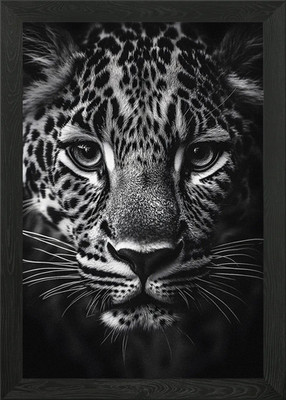 Leopard Gepard Nahaufnahme gerahmtes Wandbild Poster Leinwanddruck Bild