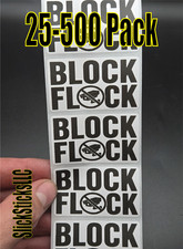 Block Flock 25-500pcs Bulk Stickers Labels Anti Stop Camera Gtfo Out Block Flock 25-500pcs Bulk Stickers Labels Anti Stop Camera Gtfo Out