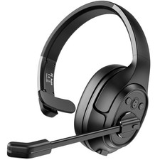 Noise Cancelling Trucker Bluetooth Headset with Microphone Wireless AI-Powered E