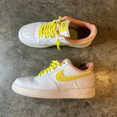 Nike Air Force 1 Low Mama White Yellow Pink Shoes DV2183-100 Women's 10 AF1 Rare
