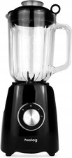 Frullatore 1200W, Caraffa Vetro 1,5 L, 6 Lame Acciaio Inox, 2 Velocità + Pulse, 