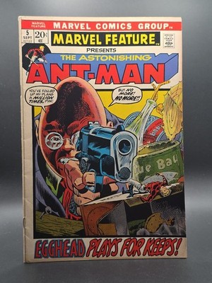 Marvel Feature #5 Astonishing Ant Man 1971 Hank Pym Cover Art Herb Trimpe MCU