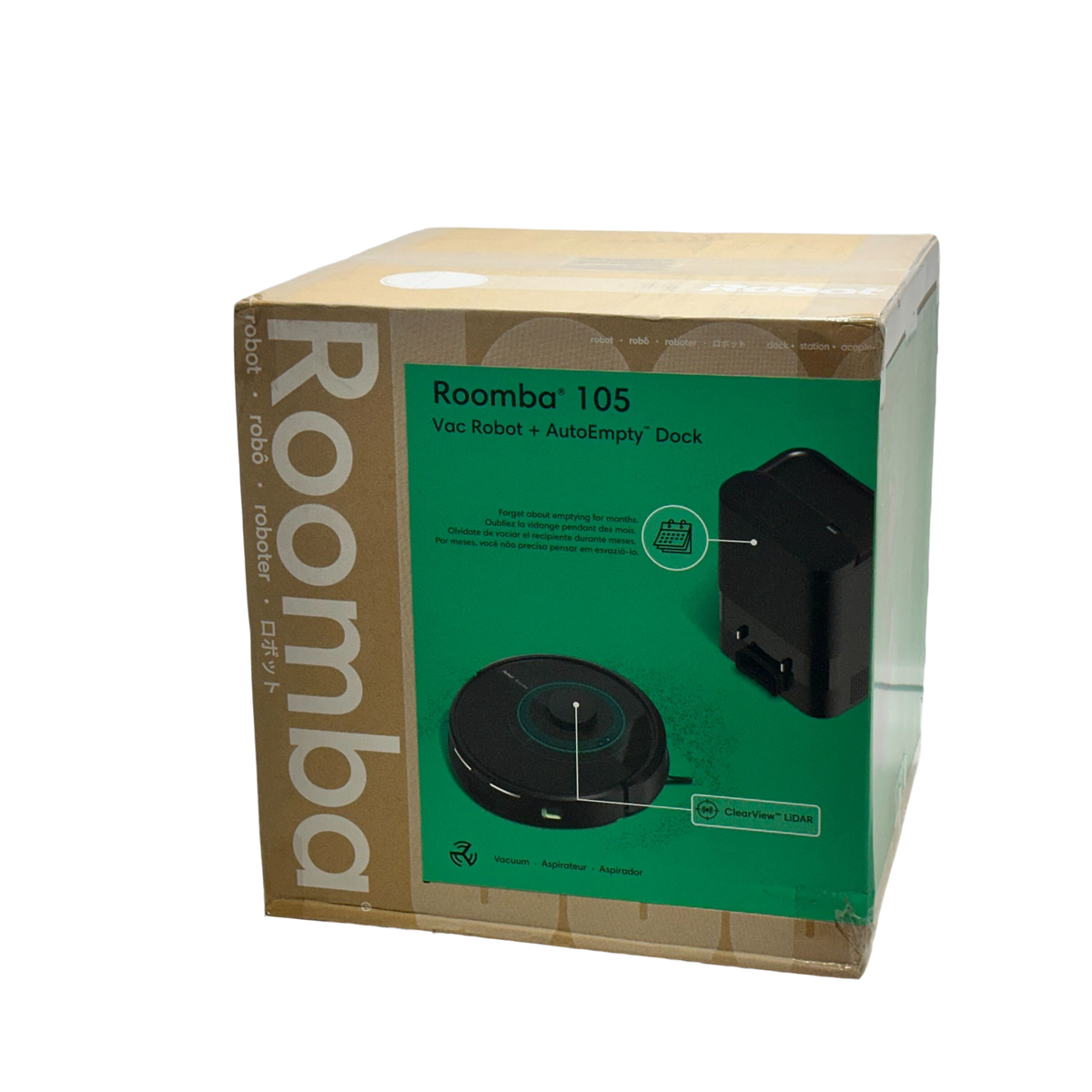 iRobot Roomba 105 Robot Vacuum with Auto-Empty Dock WiFi ClearView