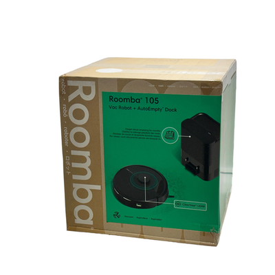 iRobot Roomba 105 Robot Vacuum with Auto-Empty Dock WiFi ClearView