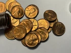 1953 S RED BU LINCOLN CENT ROLL / 50 COINS