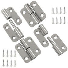 4 PCS 1.5 Inch Detachable Door Hinge Stainless Steel Lift Off Right Left