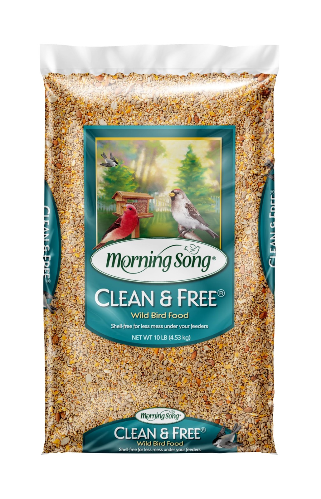 Morning Song Clean & Free Shell Wild Bird Food, 10 Pound (Pack of 1) 
