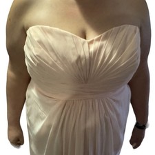EUC David's Bridal dress size 20 light pink bridesmaid
