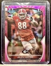 2022 Bowman University Chrome - Jalen Carter #37 Pink Refractor (RC)