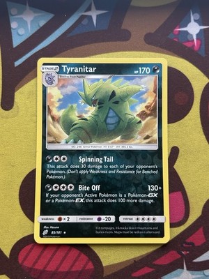 Pokemon Tyranitar 85/181 - SM Team Up - Reverse Holo - Excellent