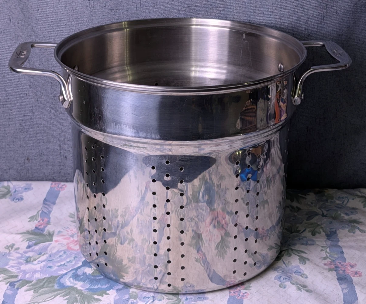 All-Clad Stainless Steel 9.5" Pasta Pentola MultiPot Steamer Strainer Colander