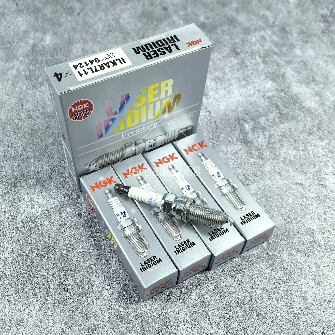 Set of 4 Laser Iridium Spark Plugs ILKAR7L11 For Mazda CX-5 2013-2015 NGK 94124