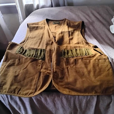 Vintage SafTbak Water Repellent Hunting Vest M, L Brown/Green