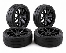 Kyosho 110 Wheels Dodge Hellcat Challenger - Rim Tire- Pre-glued 4pc
