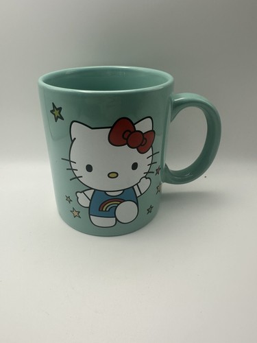Hello Kitty Green Coffee Cup Sanrio 20oz