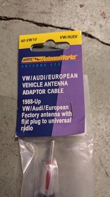 Metra 40-VW10 European Car Antenna to Radio Adapter Cable