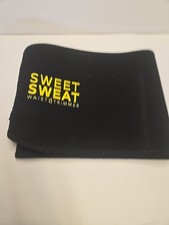 Sweet Sweat Unisex Adult's Matte Series Waist Trimmer Size XL XLarge Black