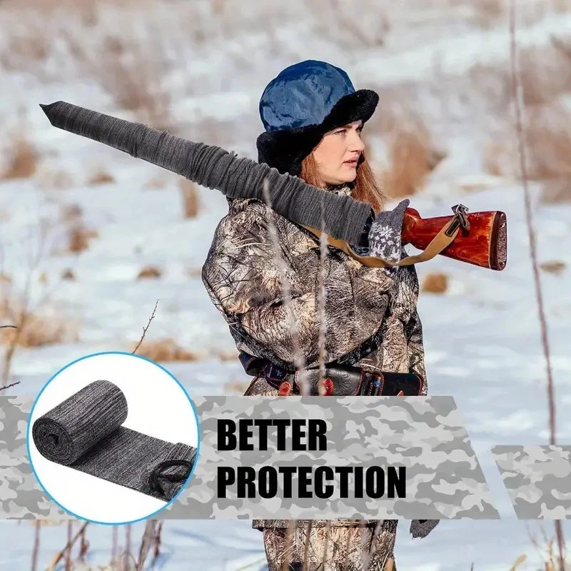 Paquete de 12 calcetines escopeta/rifle manga pistola caza silicona tratados gris 55 en EE. UU. Foto 2 de 4