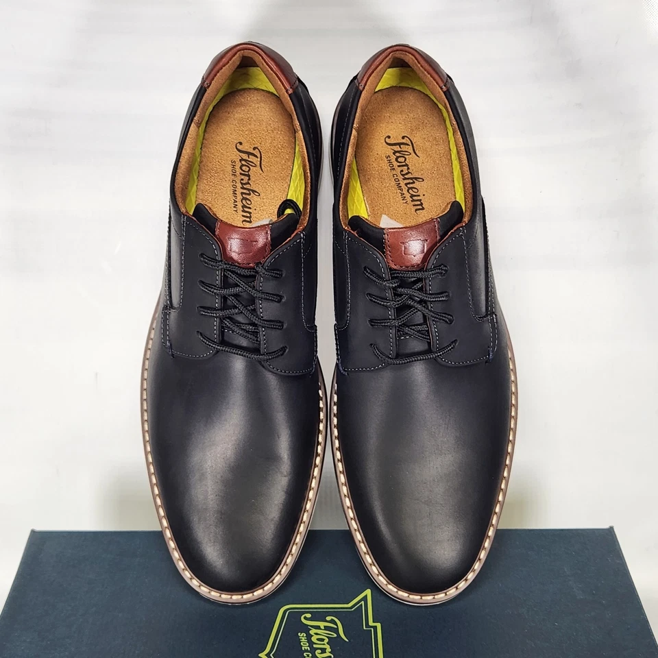 Оксфорд с плоским носком Florsheim Norwalk размер 10 - черный /угольный - Изображение 3 из 4