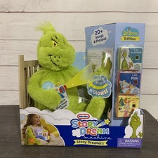 Little Tikes Story Dream Machine The Grinch Plush and 3 Dreamers Books Dr Seuss