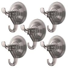 Antimbee Suction Hooks, 5 Pack Clear Hanger, Removable Small Suction Cups for...