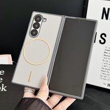 Diamond Pattern Magnetic Case For Samsung Z Fold 7 6 5 4 3 Non-Slip Slim Cover
