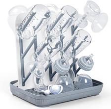 Baby Bottle Drying Rack: Large Vertical Bottle Dryer Rack Holder - Space Saving