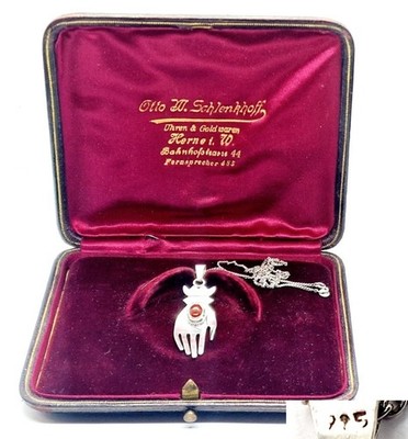 Anhänger Hand Allsehendes Auge Talisman Amulett 925er Silber ZZ15