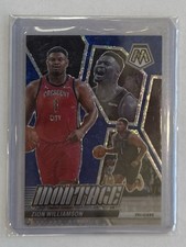 2023-24 Panini Mosaic Zion Williamson Montage Fast Break Blue Disco