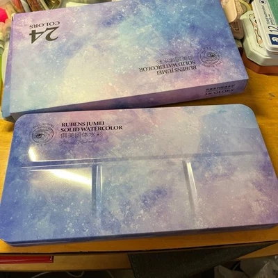 Paul Rubens Watercolor Tin Set of 24 Assorted Colors New Sealed (Chinese)
