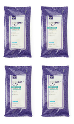Medline ReadyBath Rinse-Free Conditioning Shampoo Caps, Fragrance Free - 3 Pack
